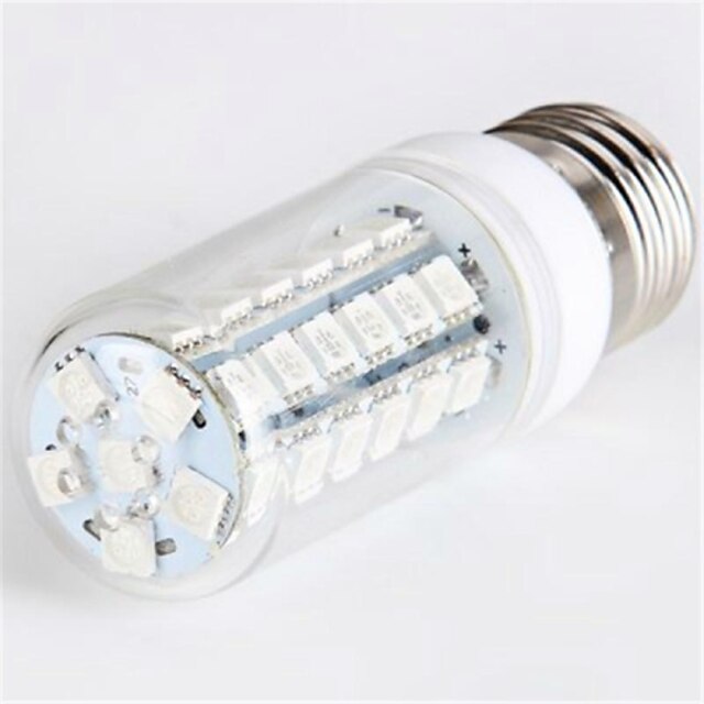  YWXLIGHT® Becuri LED Corn 250-300 lm E26 / E27 T 48 LED-uri de margele SMD 5050 Albastru 220-240 V