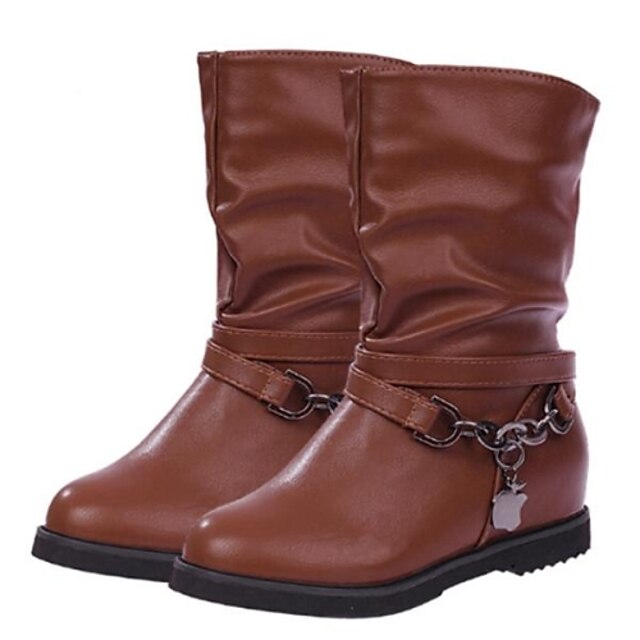  Women's Shoes Motorcycle Flat Heel Mid-calf Boots More Colors available
