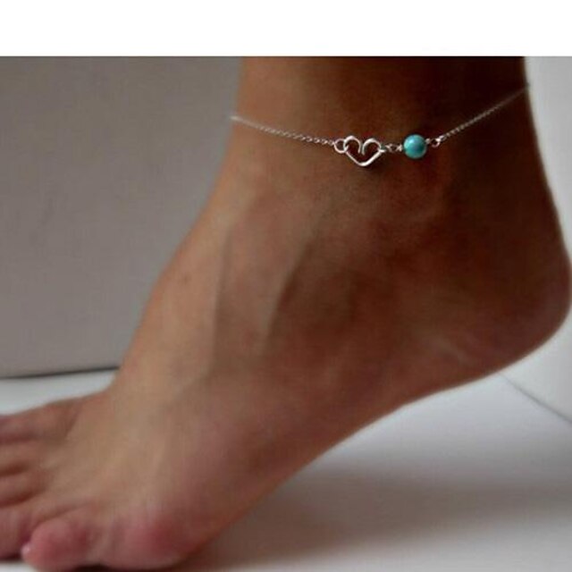  Anklet Gem Alloy Anklet Silver Golden Jewelry For Casual