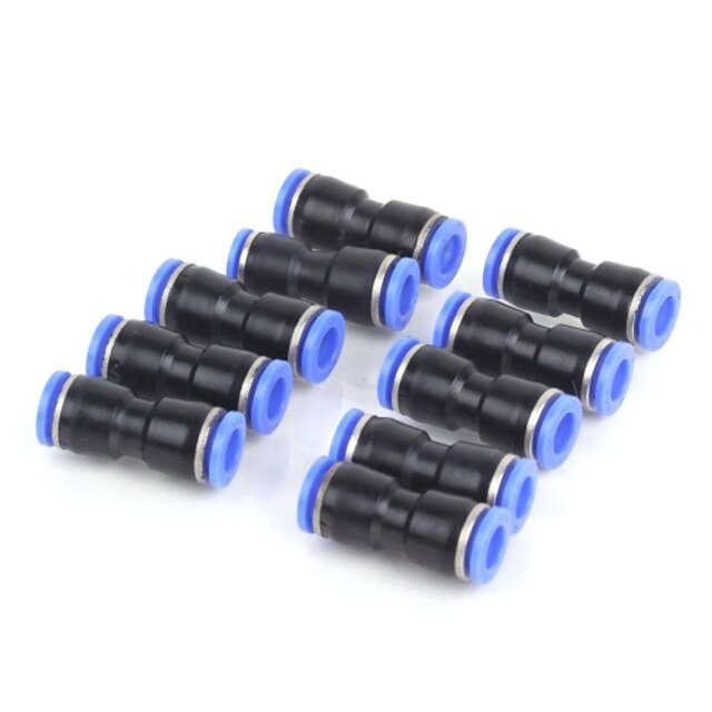 10Pcs Quick Joiner Push-In Connector Pneumatic Fitting 