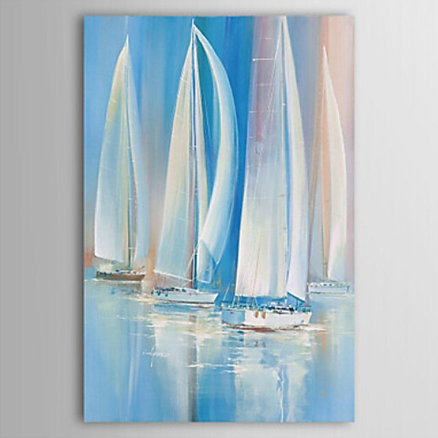  Oil Painting Hand Painted - Landscape Classic / Modern Canvas / Stretched Canvas