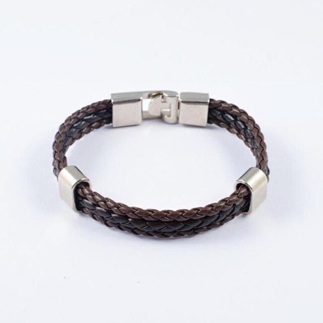  Men's Leather Bracelet Classic Leather Jewelry Daily Casual Sports
