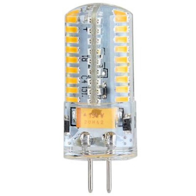  LED Λάμπες Καλαμπόκι LED Φώτα με 2 pin 360 lm G4 T 72 LED χάντρες SMD 3014 Θερμό Λευκό 12 V 24 V / #