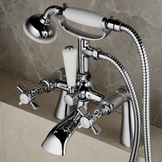  Suihkuhana / Ammehana - Nykyaikainen Kromi Amme ja suihku Messinkiventtiili Bath Shower Mixer Taps