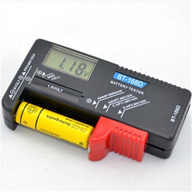  11 * 5.9 * 2.5cm medir una variedad de modelos para tthe batería del probador de la batería de múltiples funciones