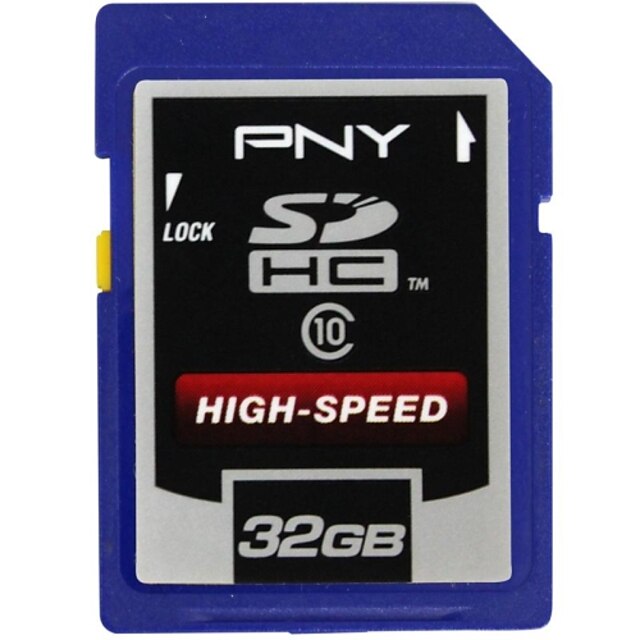  PNY 32gb class 10 high-speed professionele SDHC-geheugenkaart (willekeurige kleur)