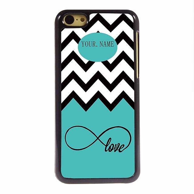  Personalized Gift Sea Wave and Love Design Metal Case for iPhone 5C