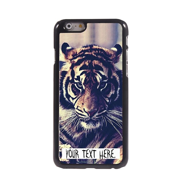  caso tigre caso design de metal personalizado para iphone 6 mais