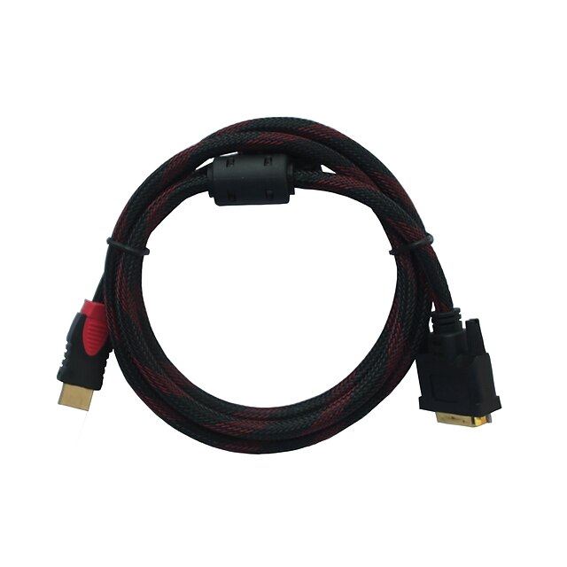  6ft HDMI til DVI-kabel ledning konverter til PC Mac bluray dvd hdtv tv xbox 360 ps3
