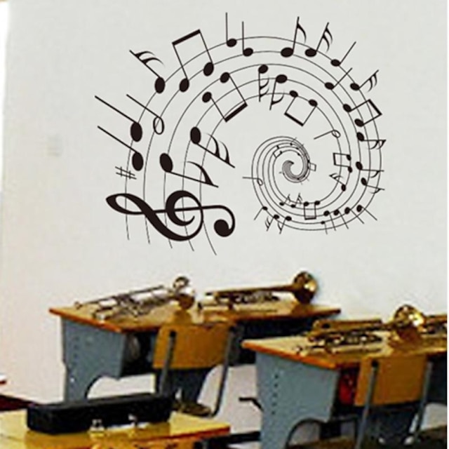  Doudouwo® Wall Stickers Wall Decals, Music the Beautiful Notes PVC Wall Stickers