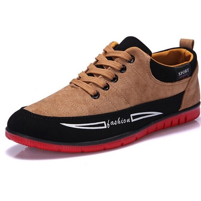  Homens Sapatos Confortáveis Primavera / Outono Casual Couro Sintético Preto / Azul / Amarelo / Cadarço