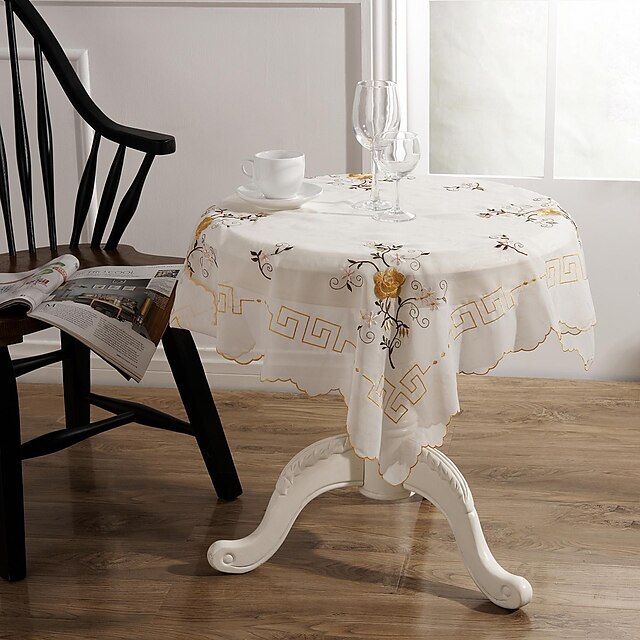  toalhas de mesa bordados clássico toalha 85 * 85 centímetros
