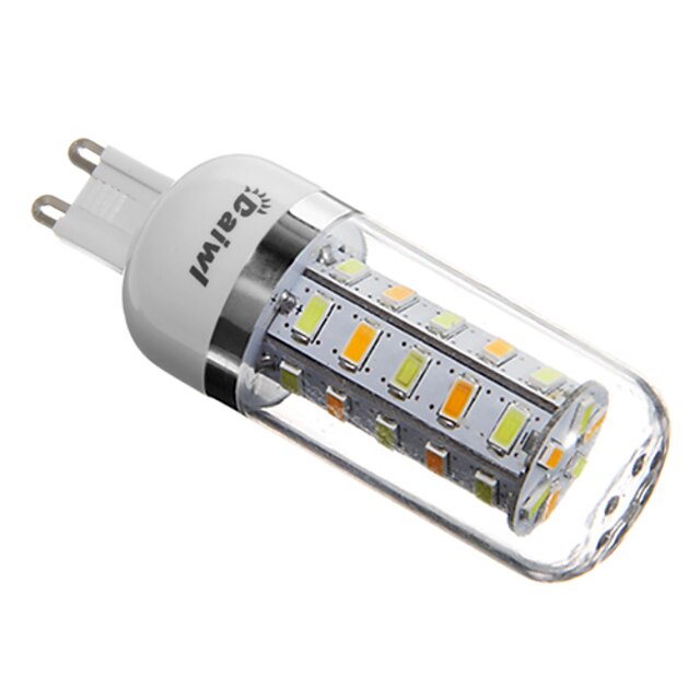  LED-kolbepærer 350 lm G9 T 36 LED Perler SMD 5730 Naturlig hvid 220-240 V