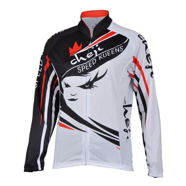  Women's Long Sleeves Bike Jersey Thermal / Warm, Quick Dry, Ultraviolet Resistant, Breathable