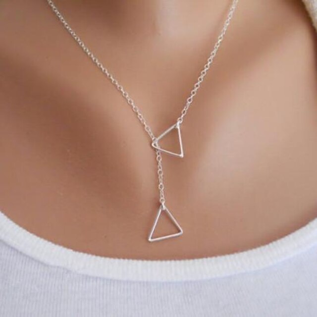  Collier Pendentif Collier Y Cravate For Femme Soirée Anniversaire Toutes nos félicitations Alliage Cravate Flottant Origami Doré Argent / Cadeau / Décontractée / du quotidien