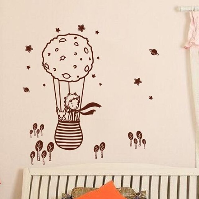  Wall Stickers Wall Decals,  Modern The little prince and the fox in a balloon PVC Wall Stickers