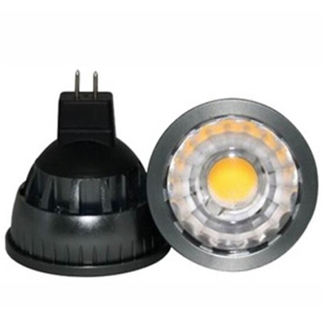  500lm GU5.3(MR16) Żarówki punktowe LED A60(A19) Koraliki LED COB Przysłonięcia / Dekoracyjna Ciepła biel 12V / RoHs