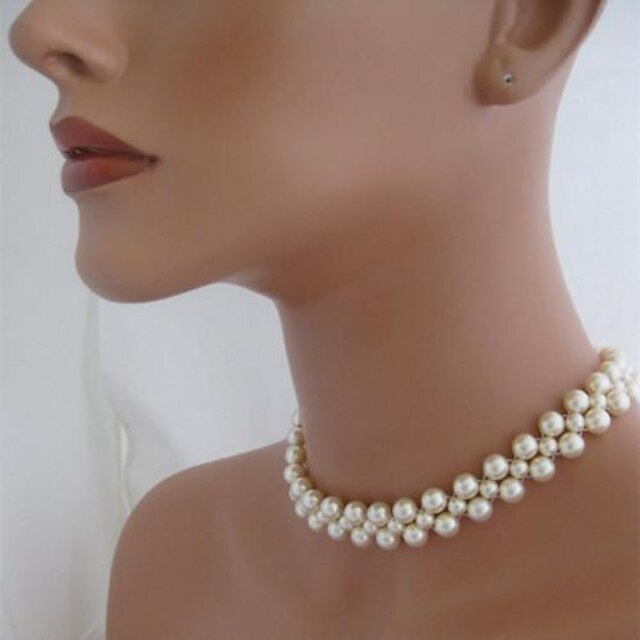  Women's Double Pearl Necklace