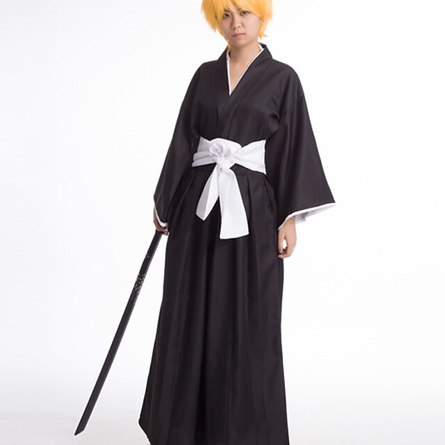  geinspireerd door Cosplay Cosplay Anime Cosplaykostuums Japans Cosplay Kostuums Kimono Effen Lange mouw Top Broeken Voor Heren Dames