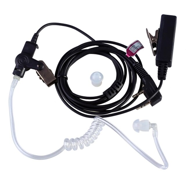  baiston hw01 høy kvalitet walkie talkie anti stråling akustisk rør pu øretelefon med k-kontakt