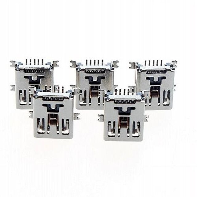 5pin MiniUSB Socket Female Smd  Plug Seat Connector Welding Type(5PCS)