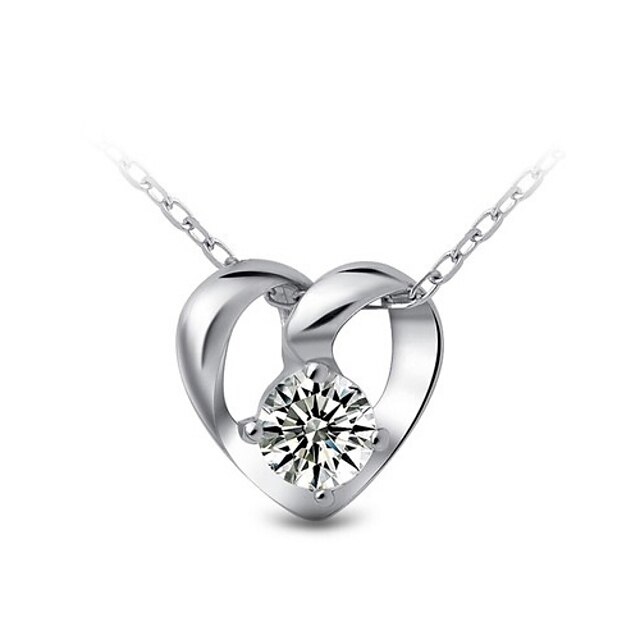  алмазное сердце горный хрусталь сердце серебряное ожерелье