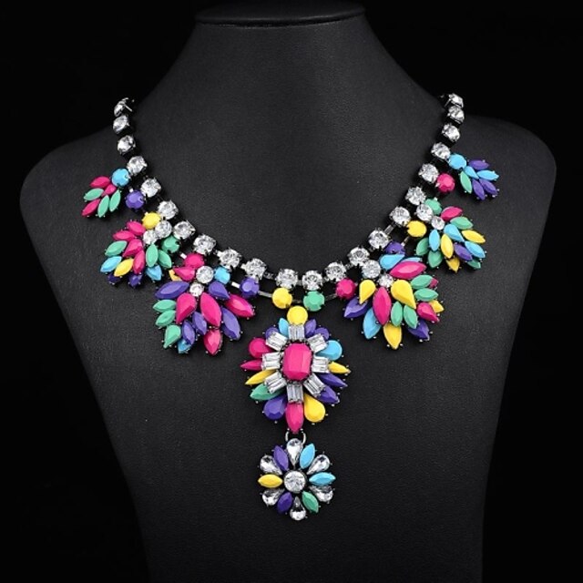  Women's Popular Rainbow Gem Necklace