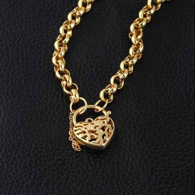  Unisex's New Fashion Hot sale 18K Gold Plated Chain Necklace