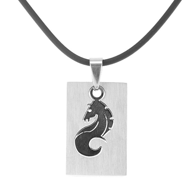  мода лошадь рисунок мужской кулон ожерелье (1 шт)