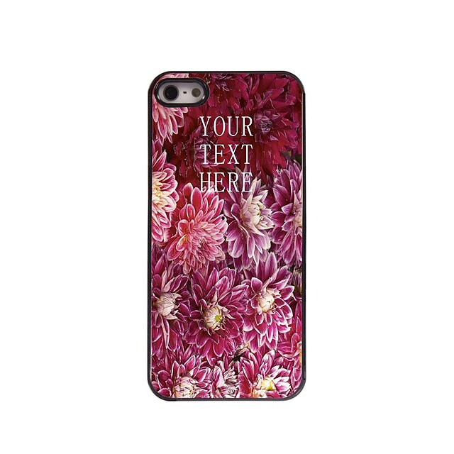  gepersonaliseerde gift bloeiende bloem ontwerp metalen behuizing voor de iPhone 5 / 5s