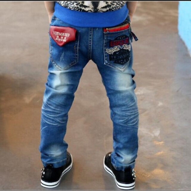  Boy's Red Pocket Jeans