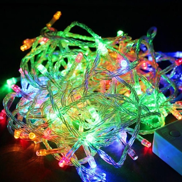  Outdoor String Lights 10M Colours LED Garland String Fairy Light 8 Mode Christmas Light Holiday Wedding Party US Plug 110V