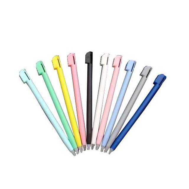  10 stykker fargeberørings stylus penn for Nintendo ndsl NDS Lite
