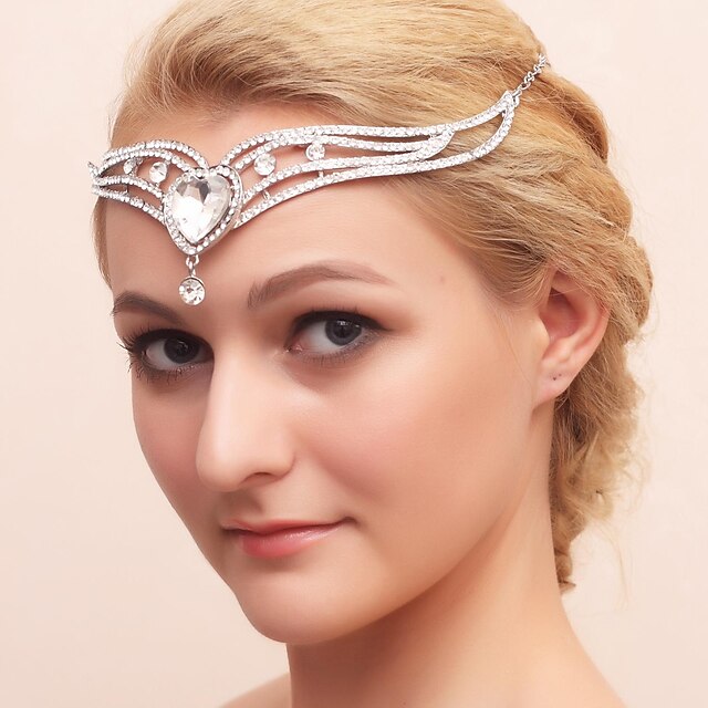  Femme Jeune bouquetière Alliage Zircon Casque-Mariage Occasion spéciale Tiare