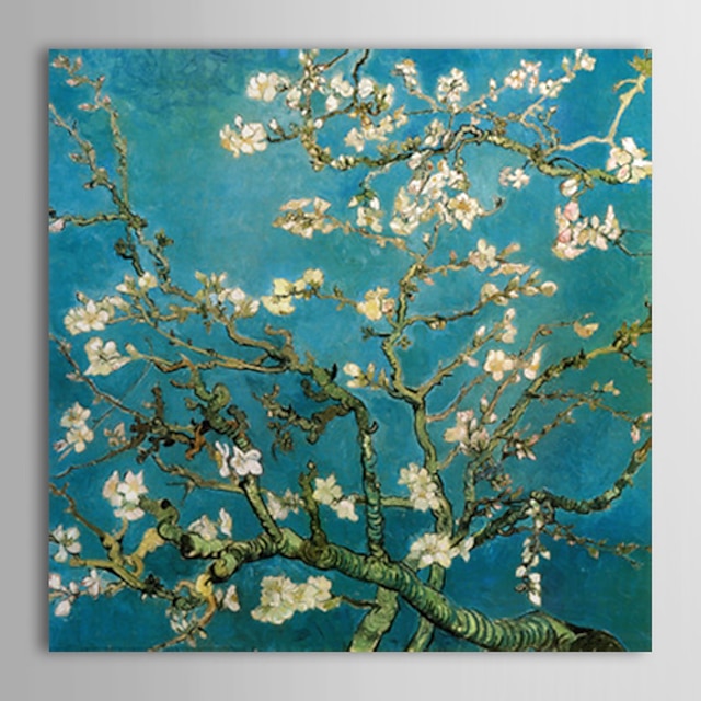  Hang malte oljemaleri Håndmalte Kvadrat Kjent Moderne Tradisjonell Europeisk Stil Inkluder indre ramme / Van Gogh / Lerret