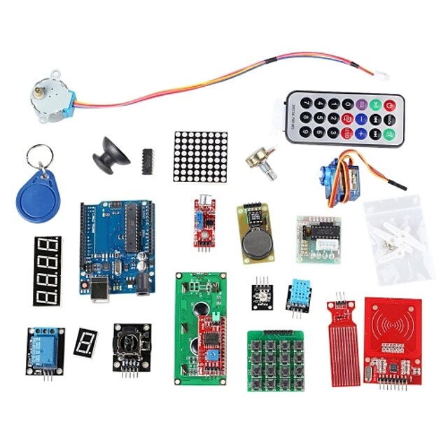  rfid kit de aprendizagem do sistema w / uno r3 passo RFID do motor módulo RFID cartão ic ic rfid chaveiro base para arduino