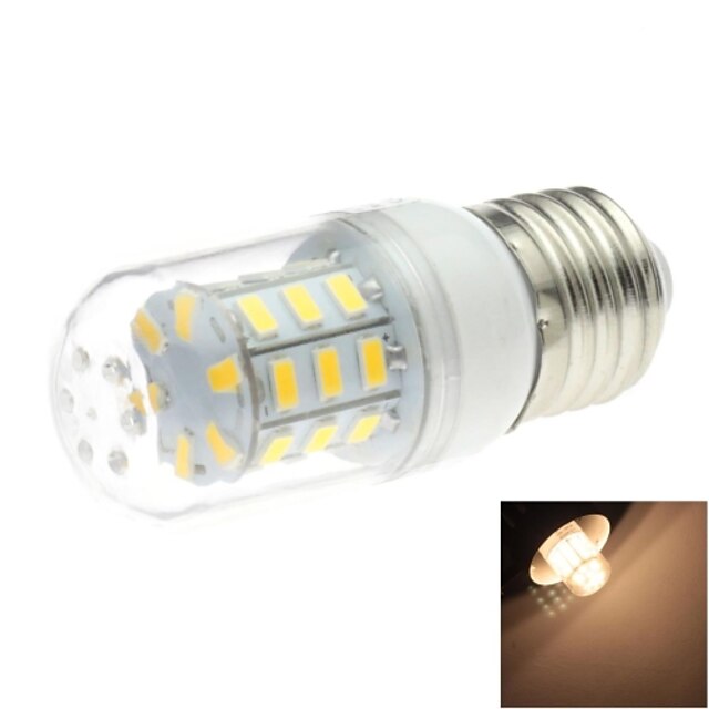  E26/E27 Becuri LED Corn T 30 led-uri SMD 5730 Alb Cald 200lm 3000K AC 220-240V 