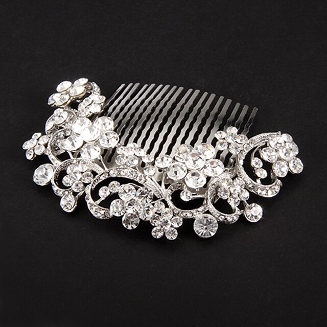  Crystal / Fabric / Alloy Tiaras / Hair Combs / Flowers with 1 Wedding / Special Occasion / Party / Evening Headpiece