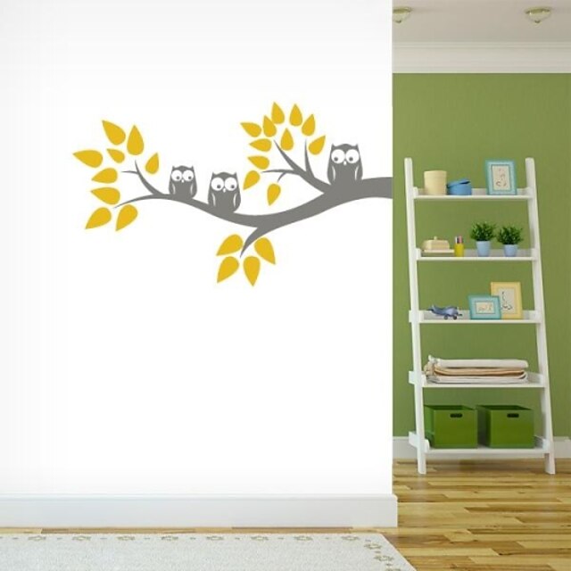  JiuBai® Cartoon Tree And Owl Wall Sticker Wall Decal 1pc