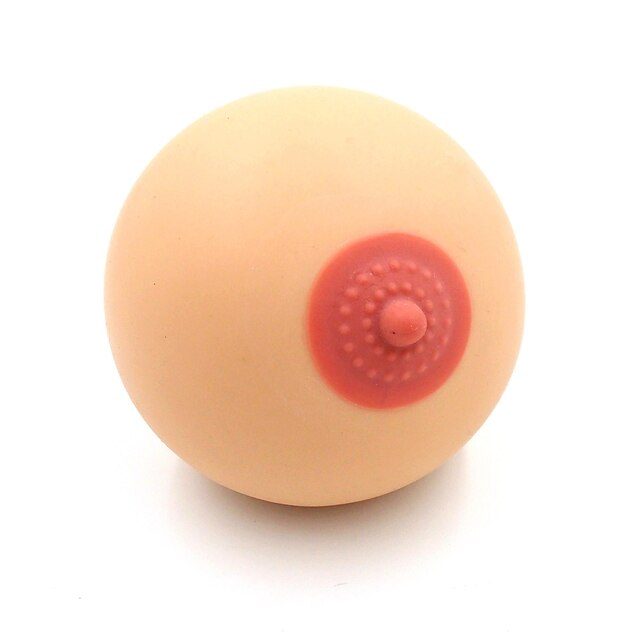  Large Size Breast Shaped Funny Soft Stress Reliever Relief Squeeze Novelty Toy Gift for Guys