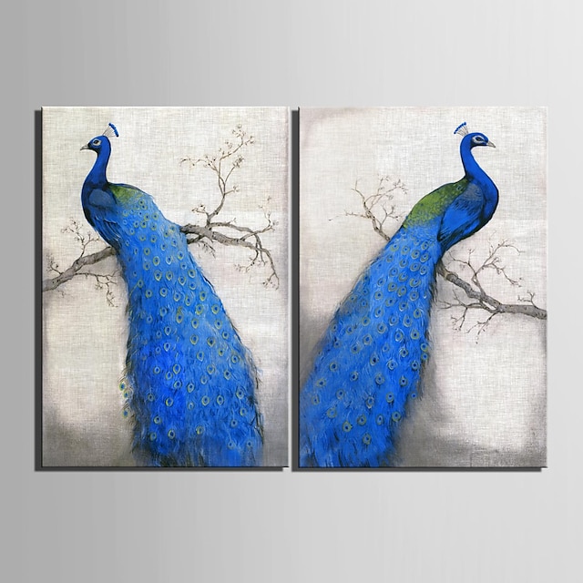  Animals Two Panels Vertical Print Wall Decor Home Decoration