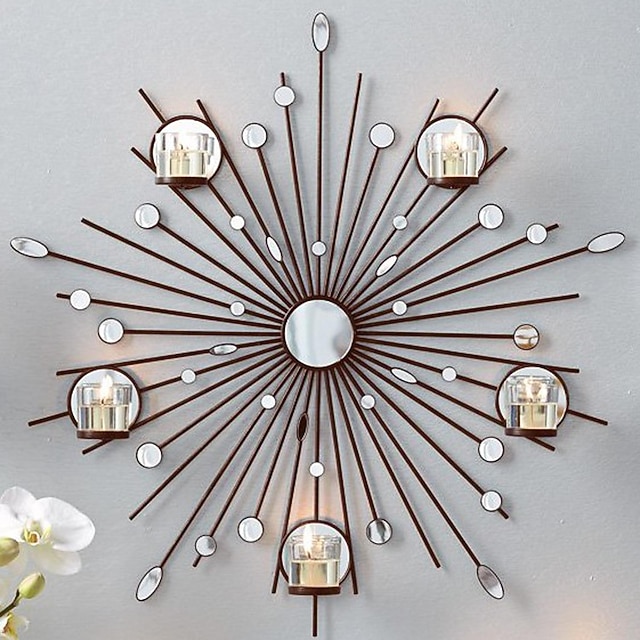 Metalen Zon Muur Decoratie Creatieve Mozaïek Zon O... - Vicedeal
