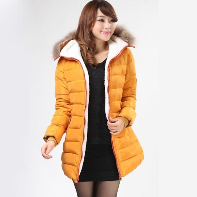 Women Fashion Casual Cottonpadded Long Sleeve Down Coat 2024 73.99
