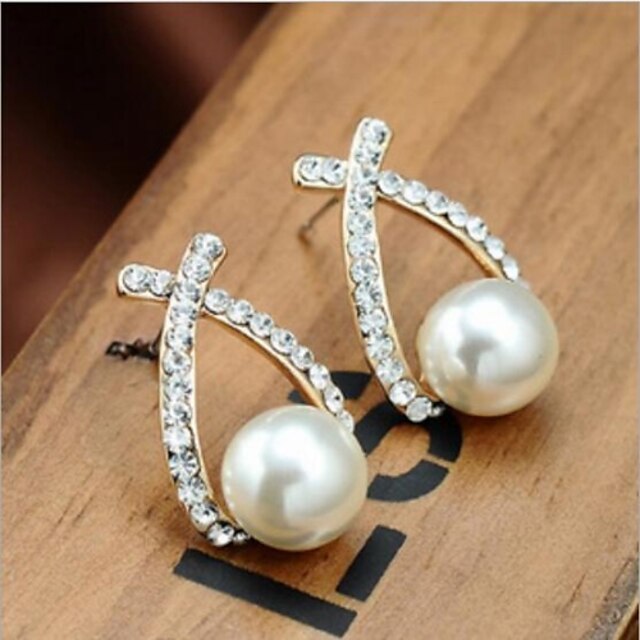  Women's Stud Earrings - Fashion Gold For Daily