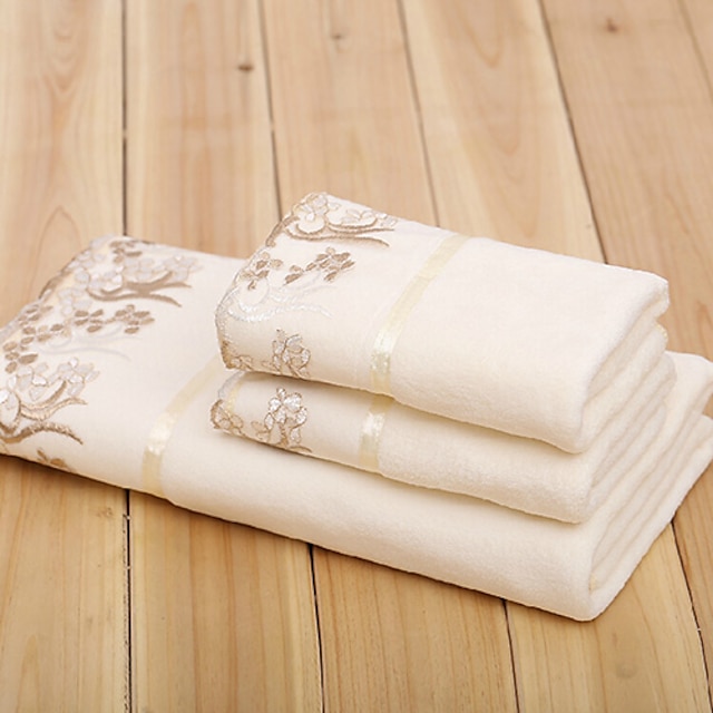  Overlegen kvalitet Badehåndklæde Sæt, Ensfarvet 100% Mikro Fiber Badeværelse