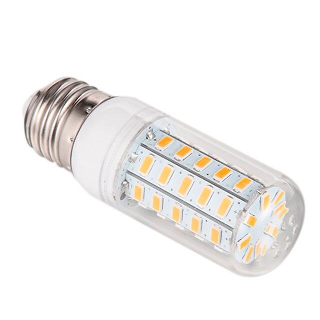  3.5 W LED-lampa 300-350 lm E26 / E27 48 LED-pärlor SMD 5730 Varmvit 220-240 V
