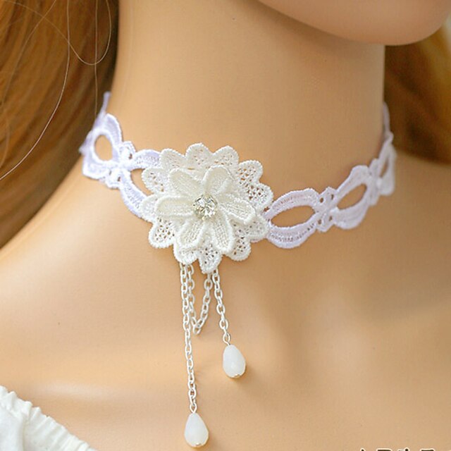  Lolita Jewelry Sweet Lolita Dress Necklace Vintage Inspired Lolita Accessories Necklace Lace For Lace Satin
