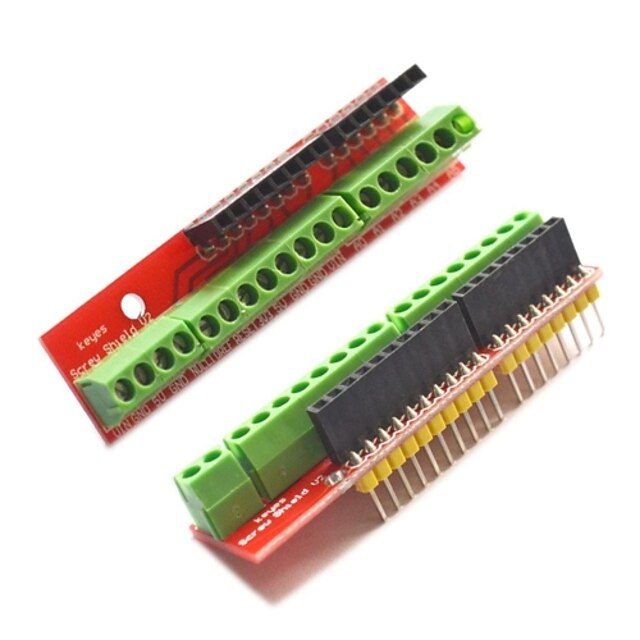 șurub scut placi de extensie terminale v2 pentru Arduino - roșu (2 buc)