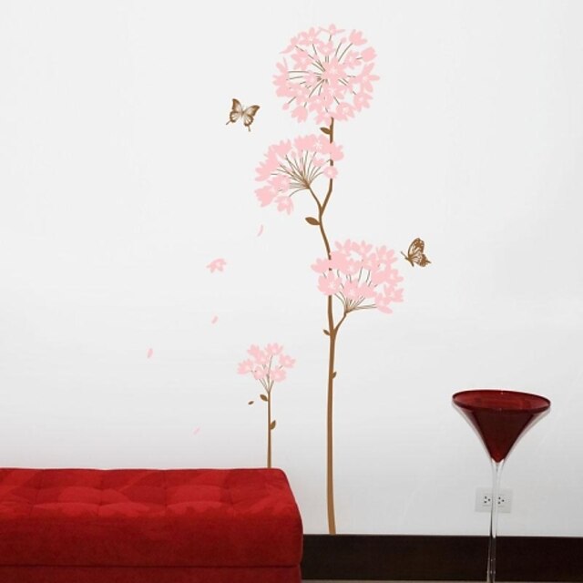  Zátiší Módní Tvary květiny Retro Botanický motiv Samolepky na zeď Samolepky na stěnu Ozdobné samolepky na zeď, Vinyl Home dekorace Lepicí