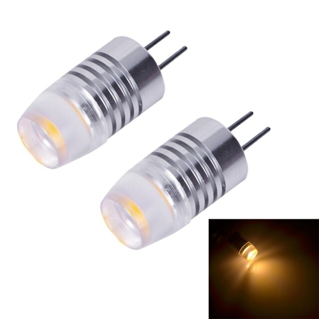  G4 LED Φώτα με 2 pin 1 leds LED Υψηλης Ισχύος Θερμό Λευκό Ψυχρό Λευκό 70~80lm 3000~3500K DC 12V 